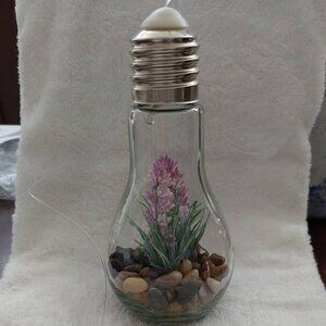 Petite lampe ampoule zen à suspendre